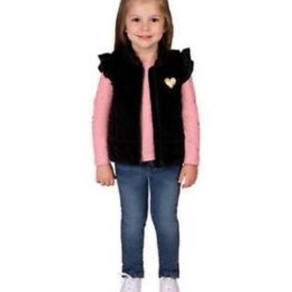 Buffalo by David Bitton Black Quilted Velvet‎ Puffer Style Zip Front Vest - Picture 9 of 9